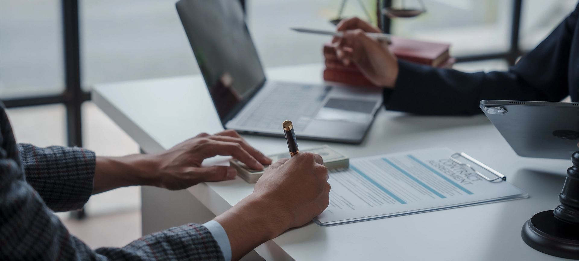 general liability insurance businessman professional discussing and consultant